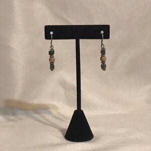 Vintage bead dangle earrings